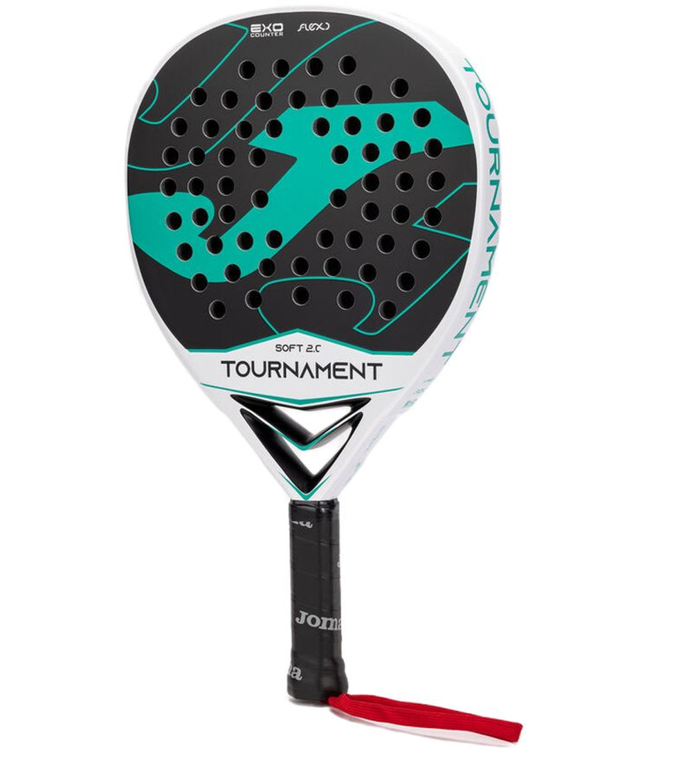 Ракетка для Padel Joma Tournament Soft - white/green