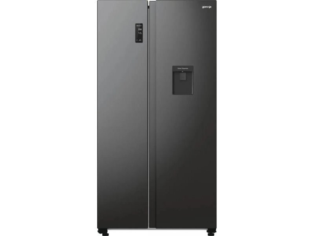 Холодильник двухкамерный Gorenje NRR9185EABXLWD Side by Side, инверторный черный