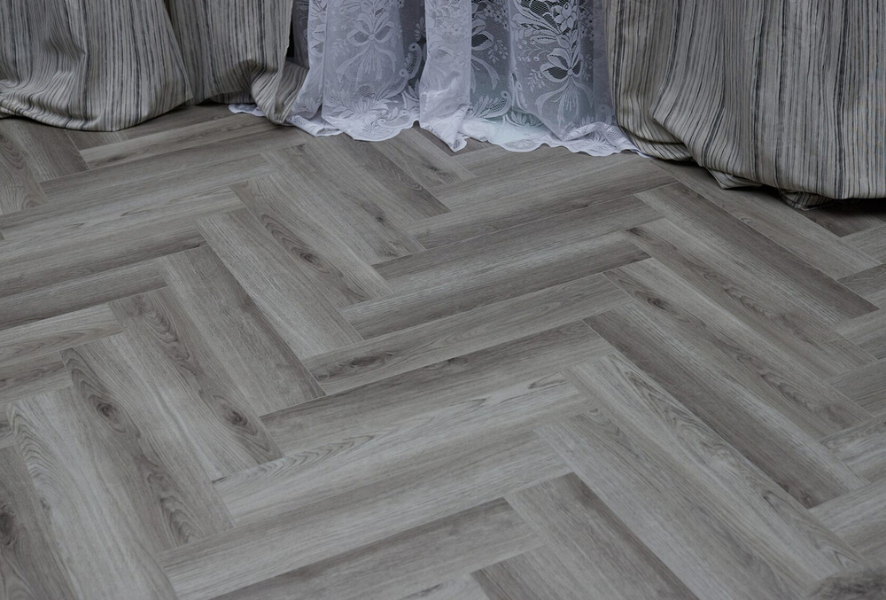 Кварц-винил SPC Steinholz Herringbone 4,5 мм Дахштайн 1.14688 м2