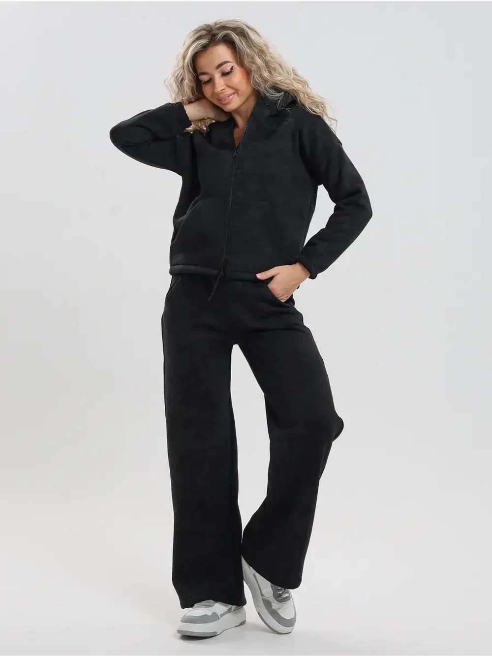 Костюм спортивный теплый с начесом на молнии