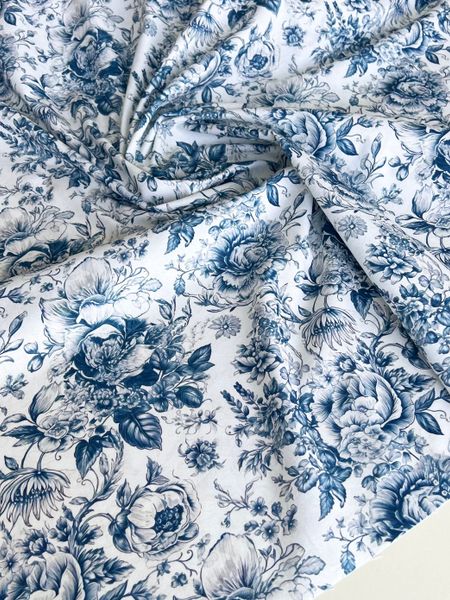 ТУАЛЬ ДЕ ЖУИ, ЦВЕТЫ, 100% хлопок 3