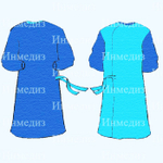 Халат хирургический нестерильный с усиленной защитной зоной 140 см Инмедиз