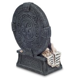 WS-797 Статуэтка-зеркало «Женщина в красном»