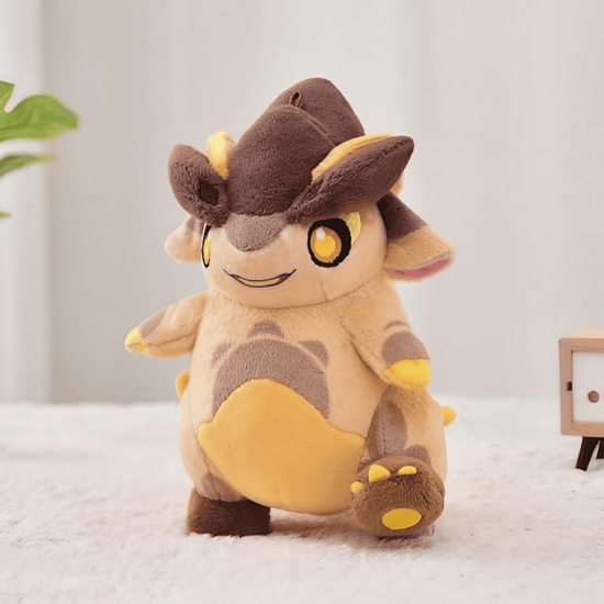 Плюшевая игрушка брелок Genshin Impact Blazing Natlan Series / Геншин Импакт дракон Тепетлизавр Регион Натлан 15.5 см