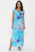 Платье Хатиса (бирюзовое) П14074-4М LT Collection