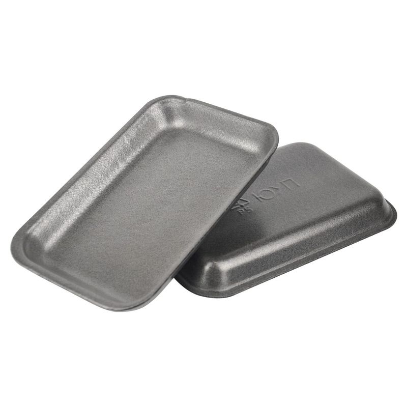 Лоток подложка вспененный полиэстирол Казахстан 28 тп BL ЧЕРНЫЙ 225*150*28 мм 600 шт/упак