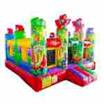 Детский надувной батут «Попугайчики» без горки, размер 4*4*2,6 м.