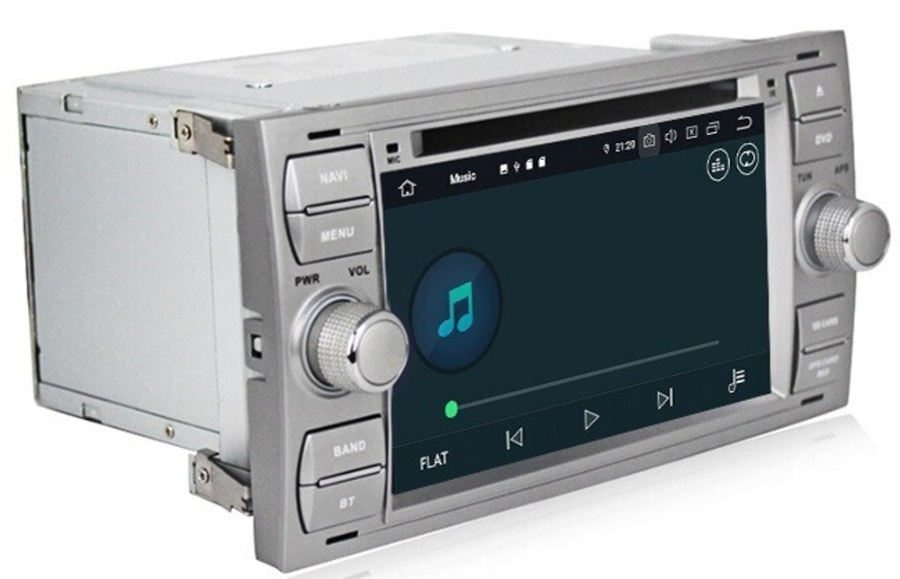 Магнитола для Ford Transit 6, C-Max, Kuga 1, Fusion и пр. - Carmedia MKD-7031S-P6 на Android 10, 6-ТУРБО ядер, 4ГБ-64ГБ