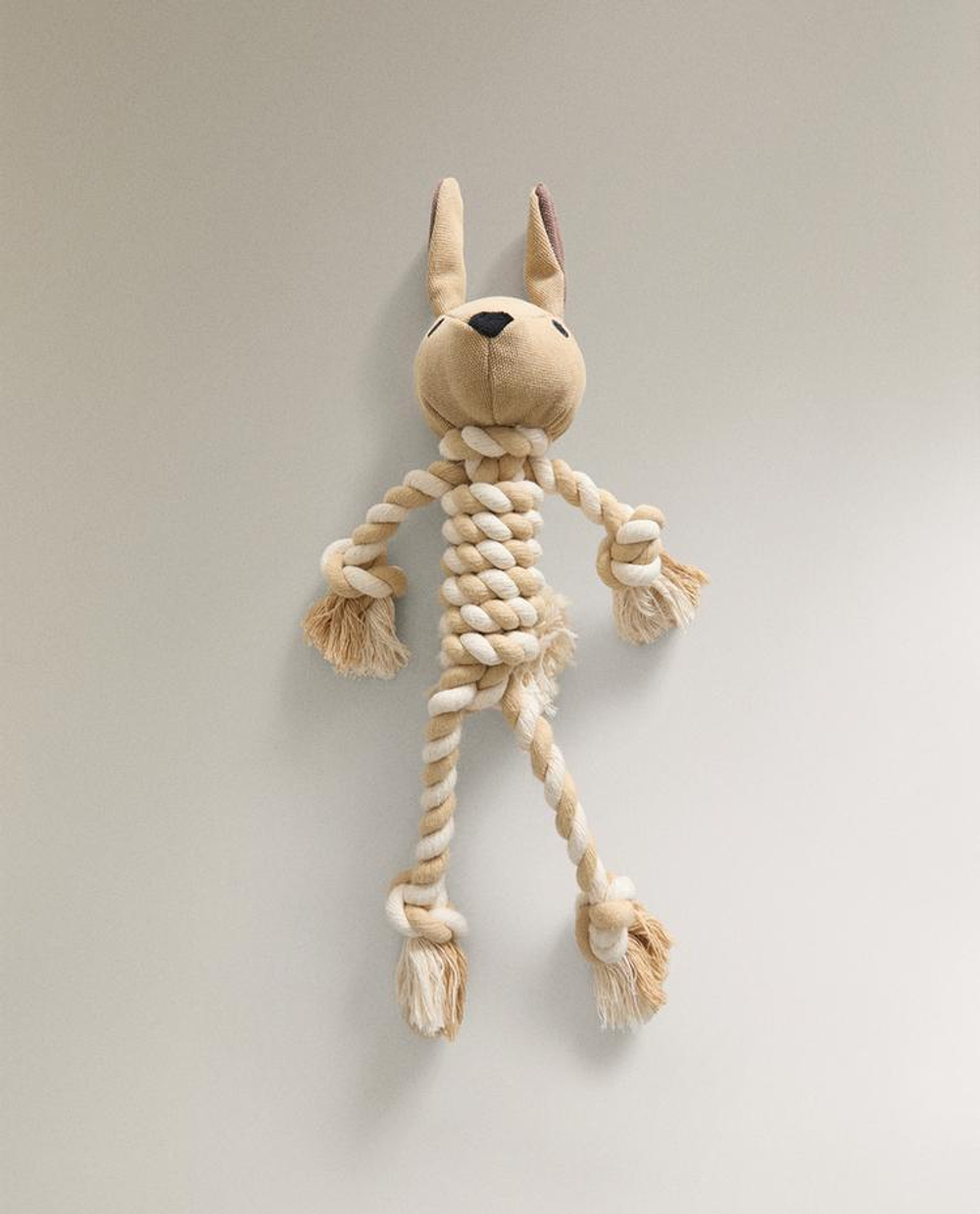 ZARA HOME ИГРУШКА ДЛЯ ДОМАШНИХ ЖИВОТНЫХ СО ШНУРКОМ В ФОРМЕ КРОЛИКА