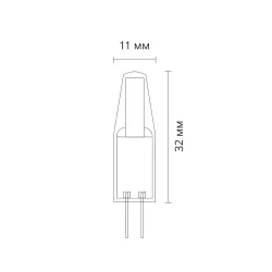 Светодиодная лампа Arte Lamp LUGO Капсульная 1.5W 150Lm 4000К G4