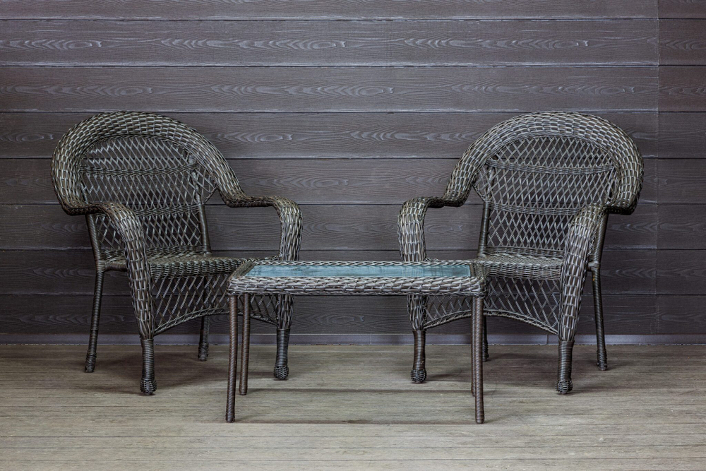 Садовый комплект из искусственного ротанга Мэдисон НЬЮ (Medison NEW) Balcony set с прямоугольным столиком без подушек