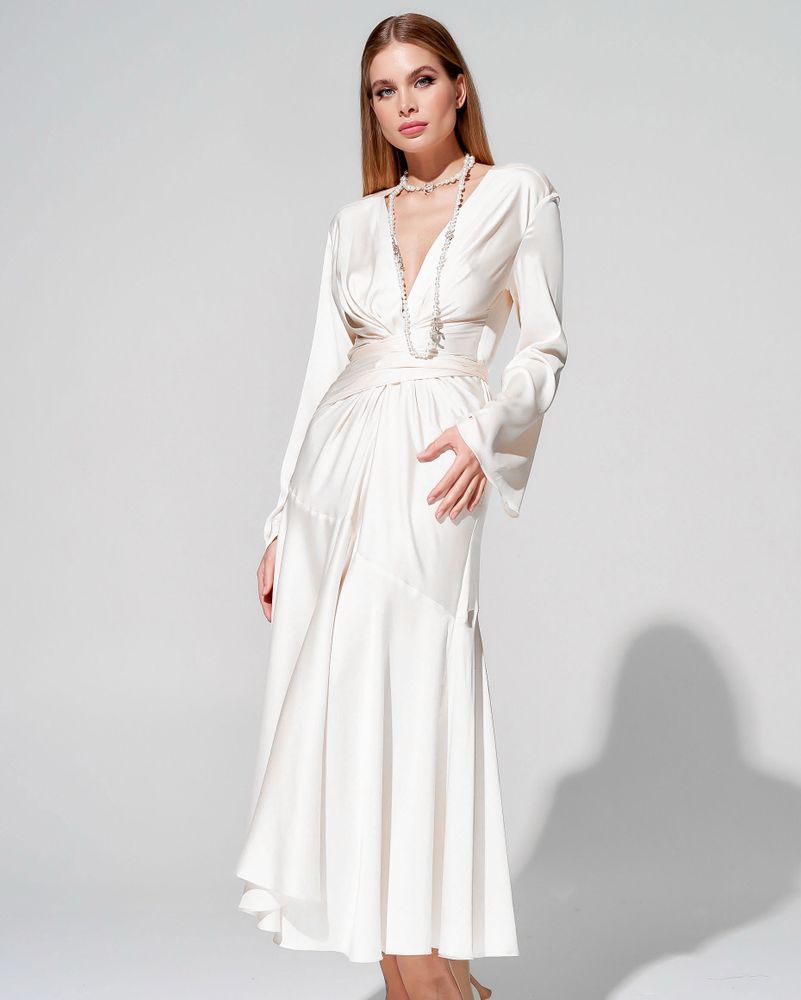 Платье с имитацией запаха