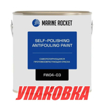 Краска необрастающая, черная, 4 л. Marine Rocket (упаковка 4 шт.)