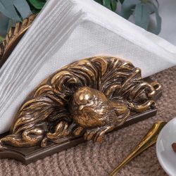 Держатель для салфеток Птички Бронза