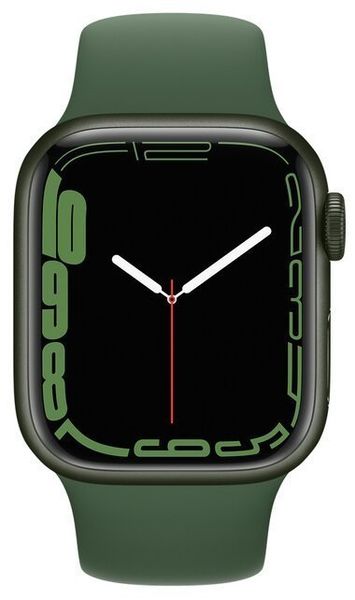 Умные часы Apple Watch Series 7 45mm Aluminium with Sport Band, зеленый клевер (MKN73RU/A)