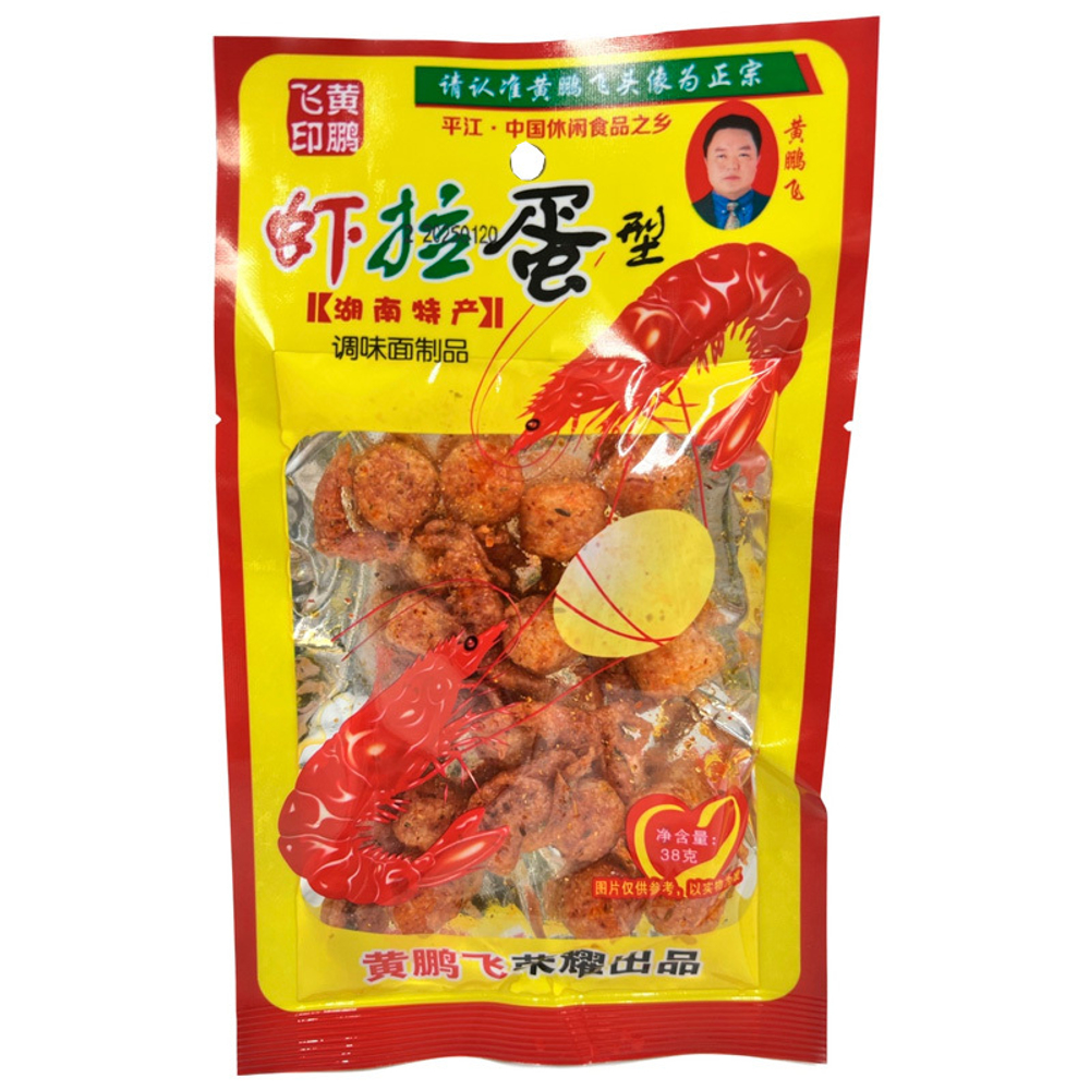 Соевая закуска Huang Peng Fel со вкусом креветки и яйца 38г