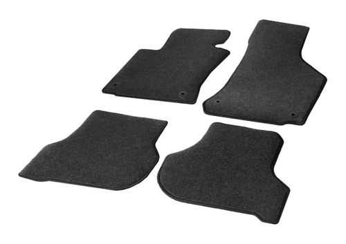 Коврики текстиль в салон, AutoFlex Standard для Skoda Octavia A5 ll поколение 2004-2013, 4 части, графит, с крепежом, 4510202