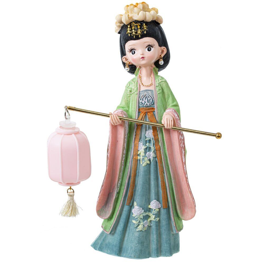 GAEM Фигурка декоративная "Гейша" (подсветка, 3xLR41) , L15 W9 H21 см, 2в.