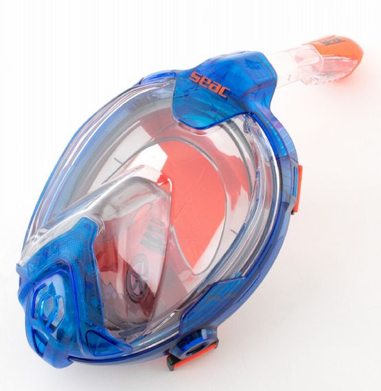 Маска полнолицевая Seac Fun синий/оранжевый