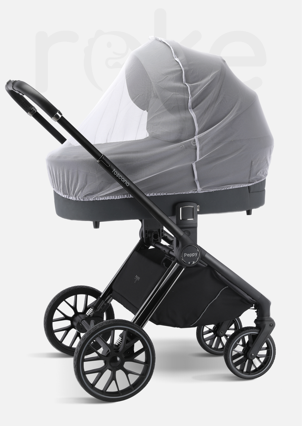 Peppy Коляска детская Toscana 2 в 1 Grey (серый)