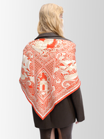 Платок «Русская резьба по кости»