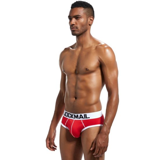 Мужские трусы брифы красные JOCKMAIL JM2032-8
