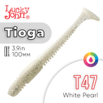 Виброхвост съедобный Lucky John Tioga 3.9" (100мм), 5шт/уп