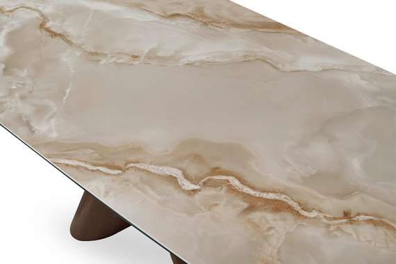 Раздвижной стол Lisbon, 180-270х90 см, глянцевая керамика Toscane