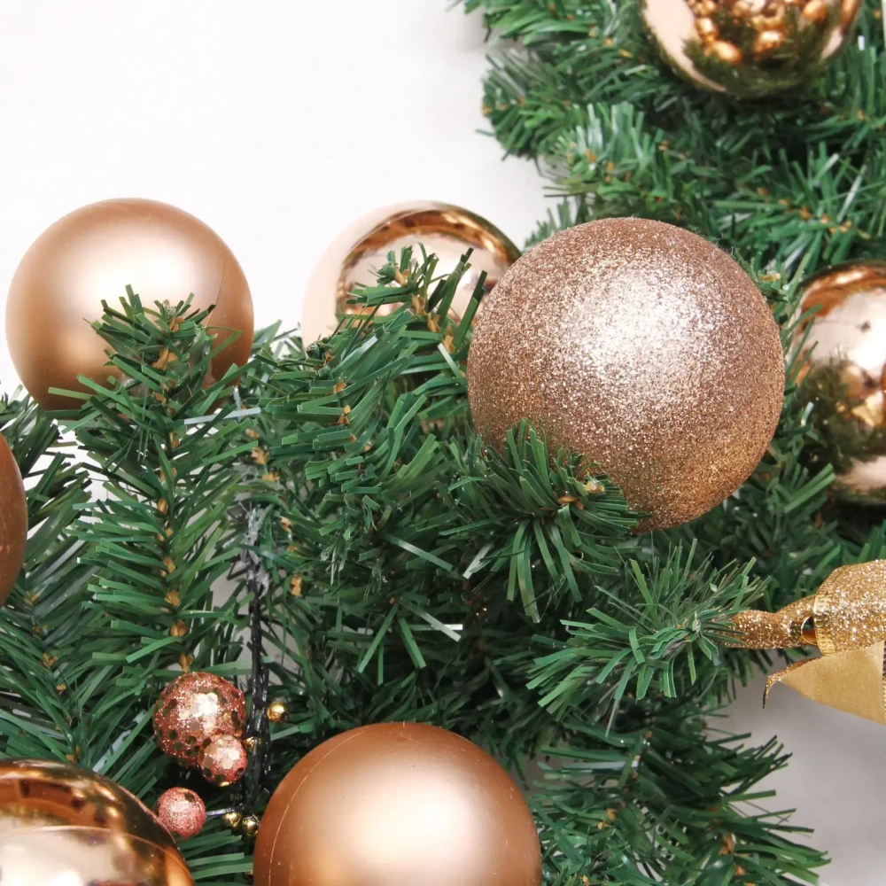 Гирлянда хвойная «Сказочное чудо» 1,8 м d=30 см, ПВХ, шампань (SST1950R-180)