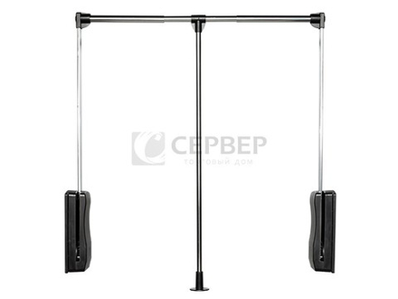 Пантограф для вешалок в секции 830-1150мм хром/чёрный G05 03