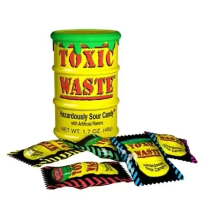 Леденцы Toxic Waste желтая 42 гр