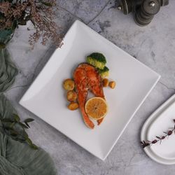 Тарелка 27*27 см h3 см квадратная белая фарфор NEW P.L. Proff Cuisine [3]