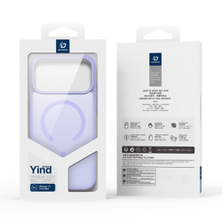 Матовый чехол фиолетового цвета с MagSafe для iPhone 17 Pro Max, серия Yind Series (Open Ring Version) от Dux Ducis