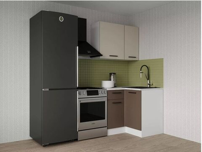 Кухонный гарнитур угловой Латте 1000х1000 (38мм)