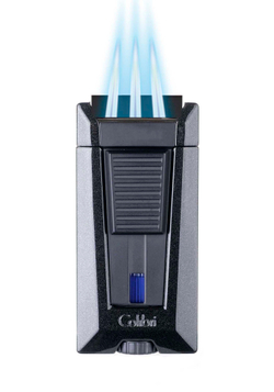 Зажигалка сигарная Colibri Stealth (тройное пламя), черный металлик