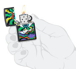 Зажигалка ZIPPO Black Light Eye Design 49699