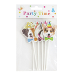 Топперы «Собачки» фотографичные 14,5 см, 6 шт