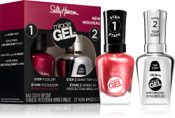 Sally Hansen Miracle Gel - Набор лаков для ногтей и верхнего покрытия оттенок 900 Get Mod, 2× 14,7 ml