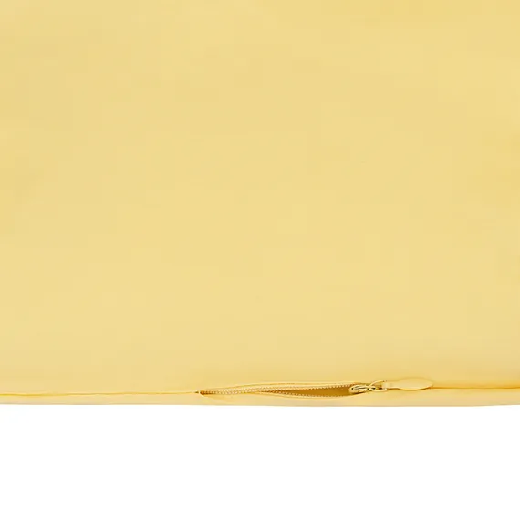 Комплект постельного белья из стираного перкаля светло-желтого цвета из коллекции essential, 150х200 см