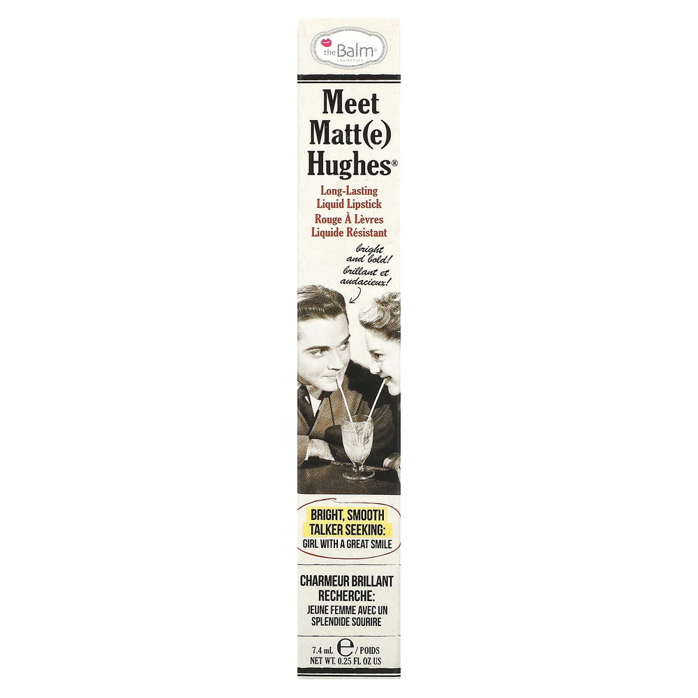 theBalm Cosmetics, Meet Matt(e) Huges®, жидкая помада для стойкого эффекта, насыщенная, 7,4 мл (0,25 жидк. унции)