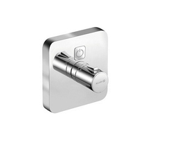 Встраиваемый смеситель для душа Kludi Push с термостатом, 1 источник, форма отражателя - soft edge, хром (389010538)