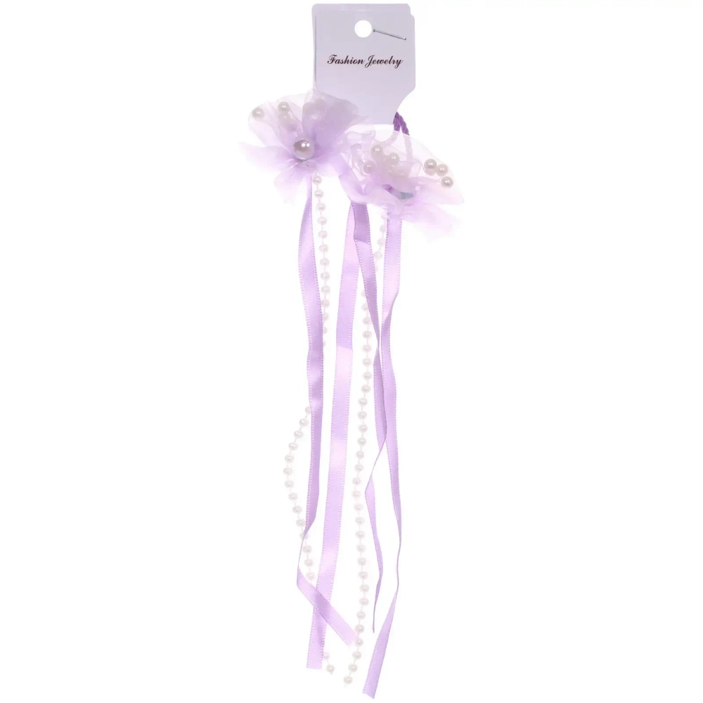 Резинки для волос детские 2шт «КОНФЕТКИ», цветочки, микс 5 цветов, d-3см/20