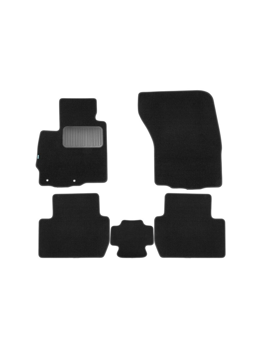 Коврики в салон для MITSUBISHI Outlander XL, 2009-2013, внедорожник , 5 шт. (текстиль) KLEVER03352322110KH