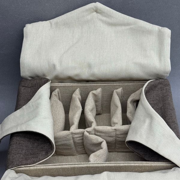 Сумка чаемана, текстиль, жесткий каркас, 25/16/10см