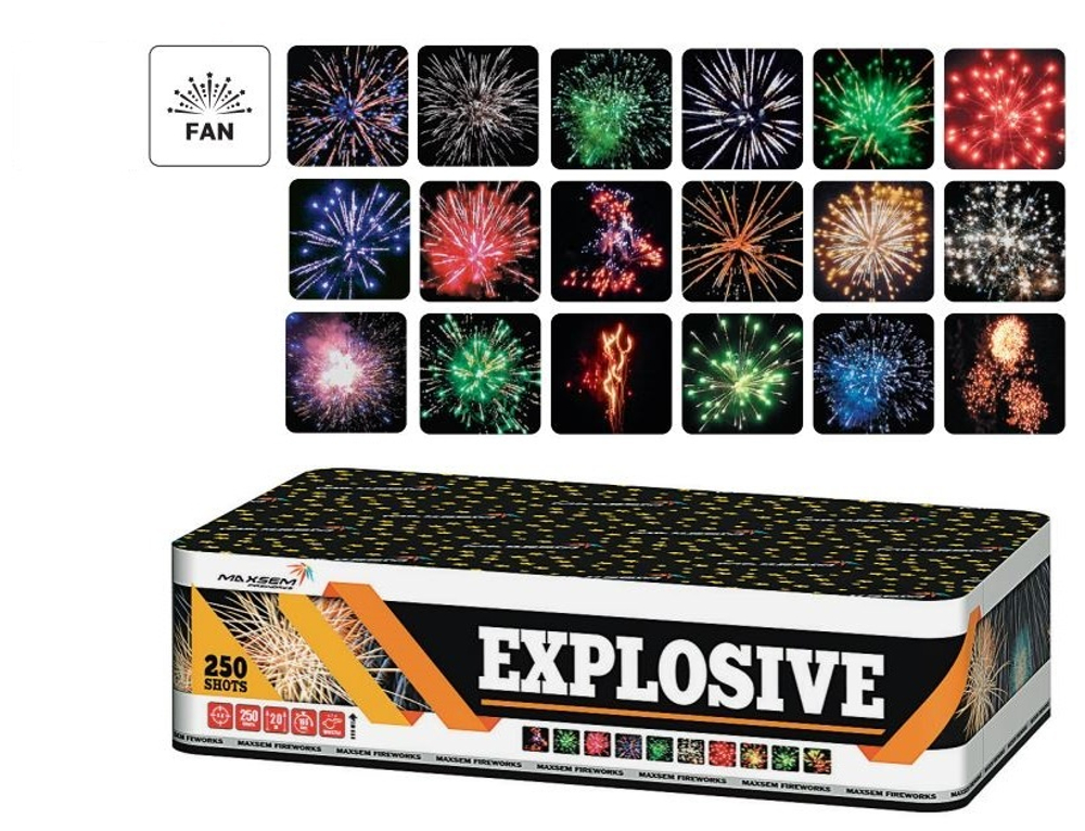 Батарея салютов "Explosive" MC146 250 залпов * 0,8"