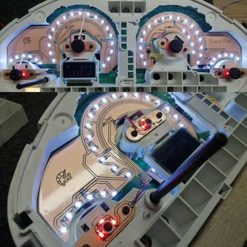 Светодиодная плата для панели приборов Space Star-МКПП (индивидуальный заказ по цветам)