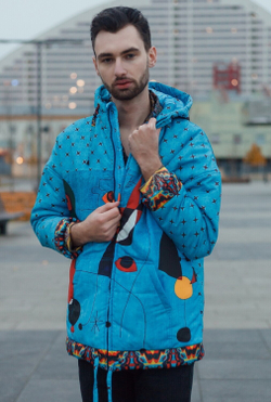 Куртка "Миро", по мотивам абстрактной живописи Жоан Миро