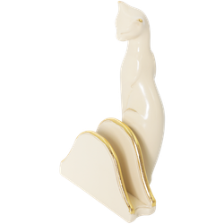 Салфетница Кошка Грация Айвори