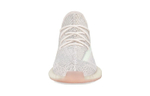 Middle-aged children adidas originals Yeezy Boost 350 V2 pink Citrin stitching sports casual shoes