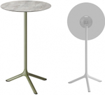 Стол ламинированный барный складной Scab Design Tripe Folding, оливковый, каменный